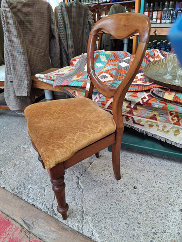 Victorian balloon back chair - victorian,