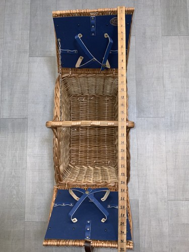 Vintage optima wicker hamper - vintage,