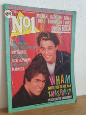 Vintage: No. 1 Magazine Dec 24, 1983 Featuring Wham on Front Cover