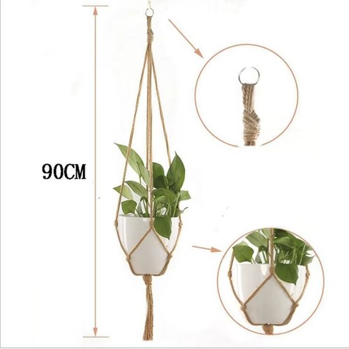 Hand made macrame - plant, hanger