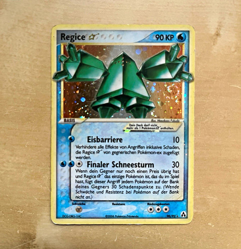 Pokemon regice gold star 92 - pokemon,
