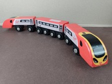 Virgin Express Wooden Train By Bigjigs Compatible with Brio Learning Curve etc