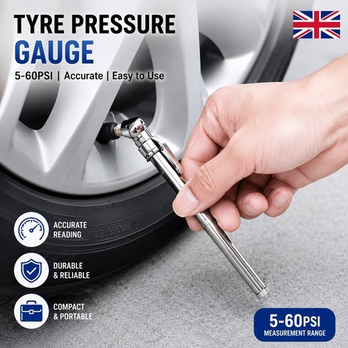 Tyre pressure gauge 50psi - tyre,