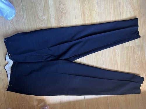 1940s 1950s navy - navy, wool