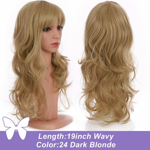 Long wavy hair wig - long,