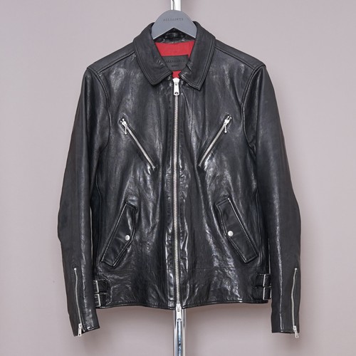All saints leather jacket - leather, mens