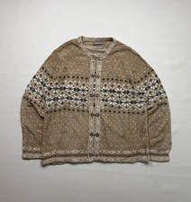 Croft & Barrow Chenille Cardigan Nordic Design Clasps Closure (XL)