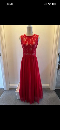 Maphie red long dress - red, 12