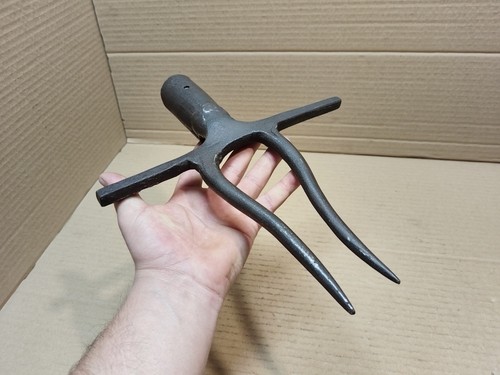 Antique hand forged - hand, fork