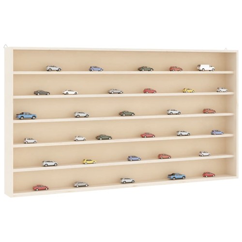 Wooden collectors display - collectors, case