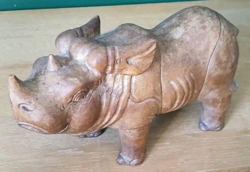 Vintage african rhinoceros - african,
