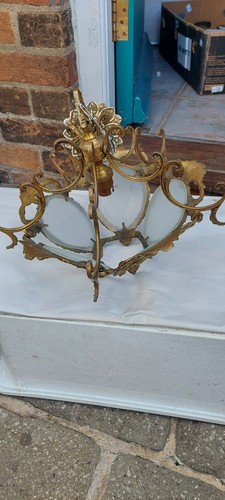 Vintage french style brass and - french,