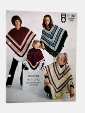Bellmans Knitting & Crochet Pattern 1248 Women's & Girl's Ponchos Original