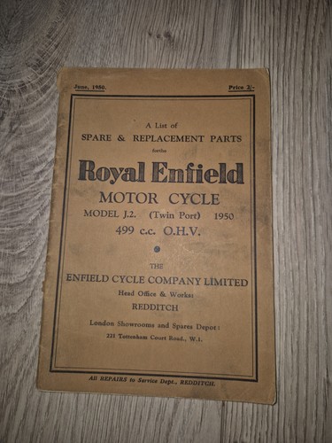 Vintage royal enfield spares - royal,