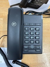 BT Converse 2100 Corded Telephone in Black Headset Socket/Speed Dial Big Button