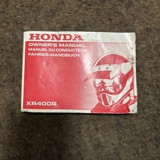 Honda XR400r Owners Manual