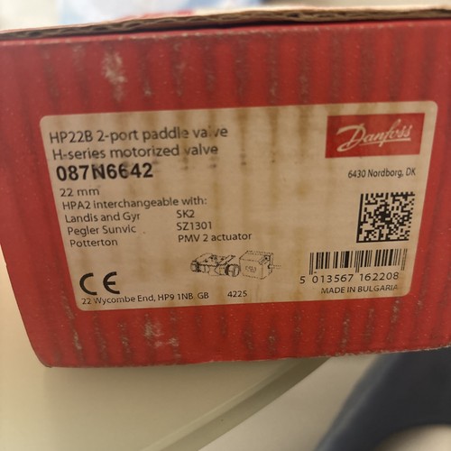 Danfoss hp22b 22mm port - 22mm, 2