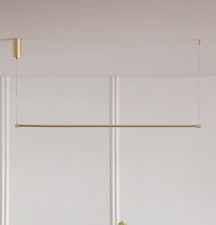 Bergene Linear pendant LED Hanging Ceiling Lamp in Metal 122 cm