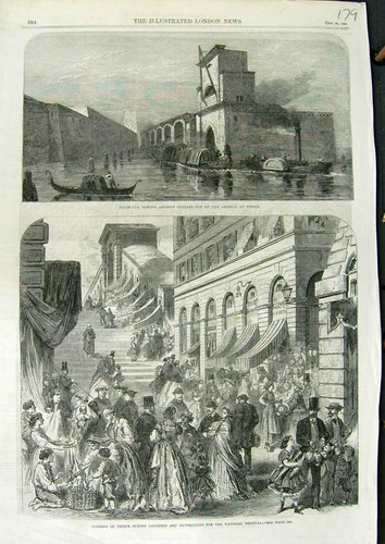Old antique print - old,