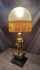 Large vintage spelter Cherub