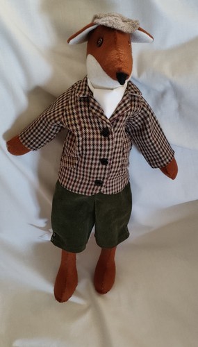 Handmade fox 100 wool - fox, 100%