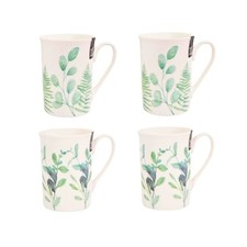 Mug Set of 4 Eucalyptus Fern