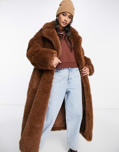 Topshop long fur coat - , in