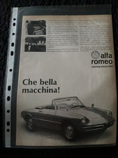 ALFA ROMEO DUETTO SPIDER - Original 1 Page Magazine Advert