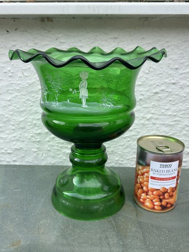 Antique victorian green glass - antique,