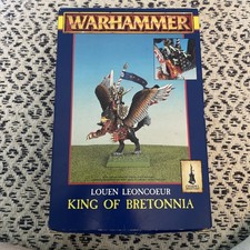 Games Workshop Warhammer Bretonnian Hero on Pegasus, Boxed Metal Bretonnia