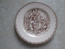 ANTIQUE  CHILDS PLATE -  PRINCE & CINDERELLA    C.1880