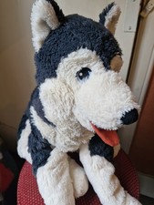 Ikea Livlig Husky Dog Large Soft Toy Plush Plushie Teddy Comforter No Label