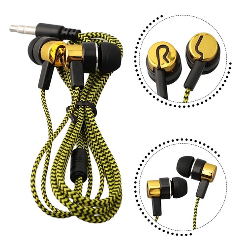 Braided headphones earphones - headphones,