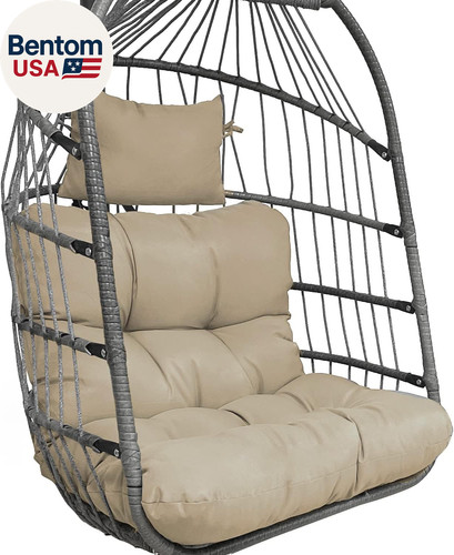 Outdoor hanging egg chair - hanging,