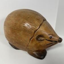 Vintage Wooden Hedgehog