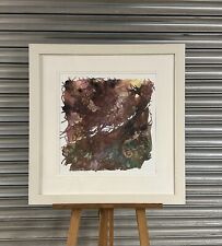 Stunning Mixed Media Watercolour Of A Butterfly In Wooded Scene By Ann Blockley