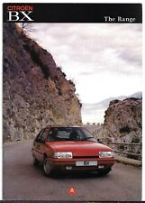 Citroen BX 1991 UK Market Sales Brochure Hatchback Estate TG Meteor TZ GTi 16v