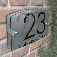 Contemporary House Sign Plaque