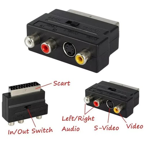 Scart lead svhs 3 x - scart,