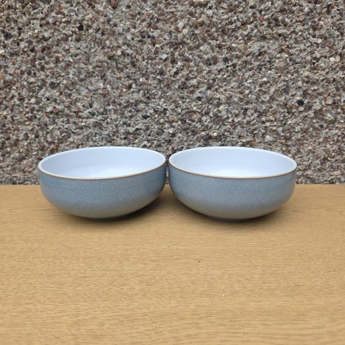 Denby blue grey curved cereal - blue/grey,