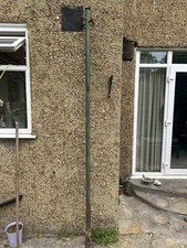 Vintage Cast Iron Washing Line Pole Green 2.5 Meters