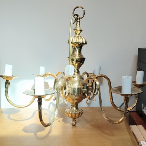 Gold metal light indoor - gold, 6-light