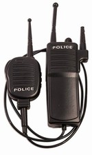 Police Walkie Talkie Set Black