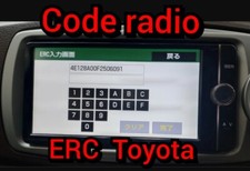 Code Unlock Radio TOYOTA ERC