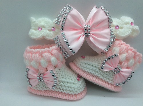 Hand knitted romany bling baby - bling,
