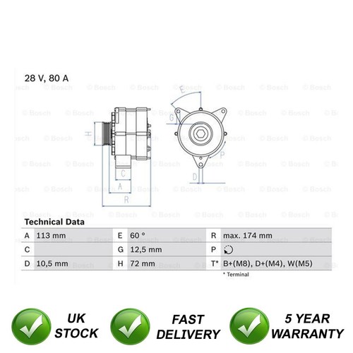 Alternator sjr fits - sjr, mercedes