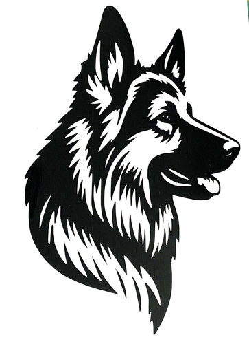 German shepherd dog decal - german,