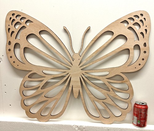 Large laser cut wood - cut, butterfly