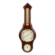 Banjo Wall Weather Station Barometer Thermometer Hygrometer Sheraton Style 40cm
