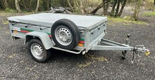 Car Trailer 7 X 4 Galvanised Tipper Tonneau Cover 13” Wheels Unbraked